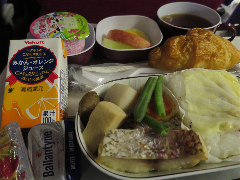 タイ航空の機内食（朝食）
