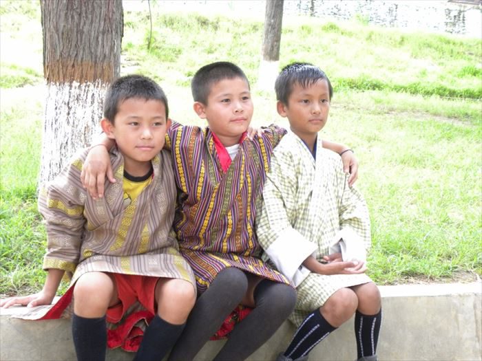 ブータンの子供たち