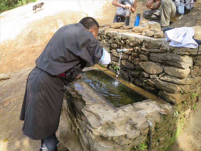 タクツァン僧院の水飲み場
