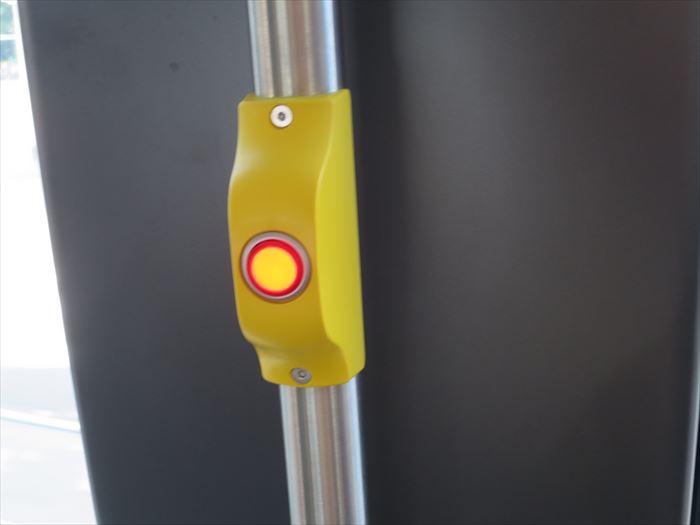 トラムの降車ボタン