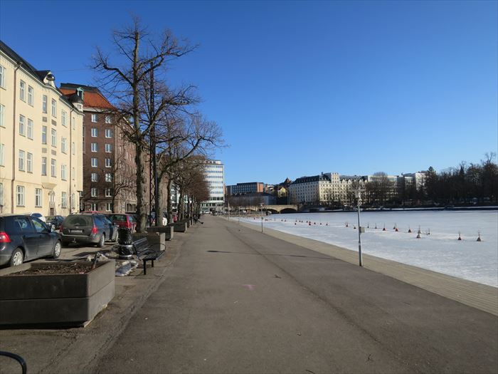 ヘルシンキの凍りついた海