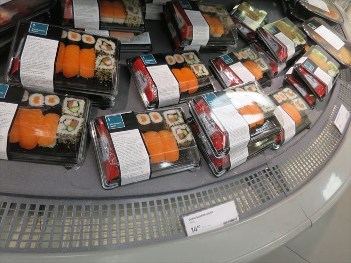 ストックマンで売られる寿司