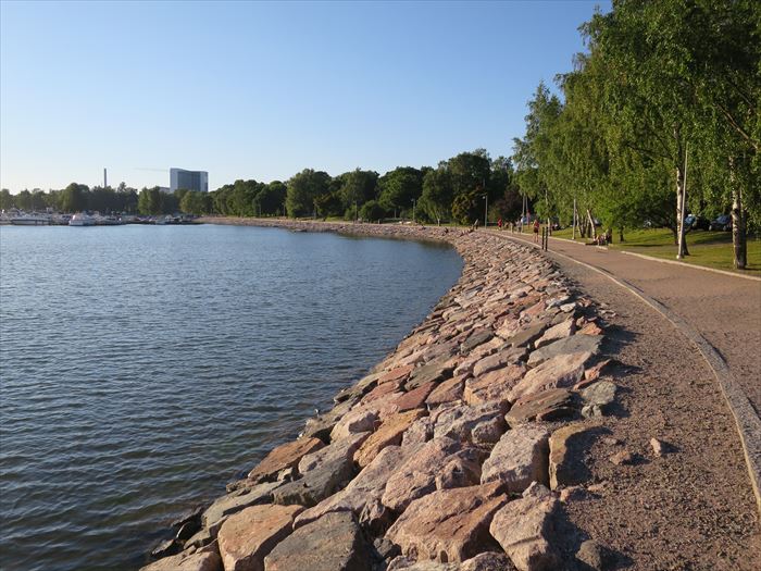 ヘルシンキの水辺