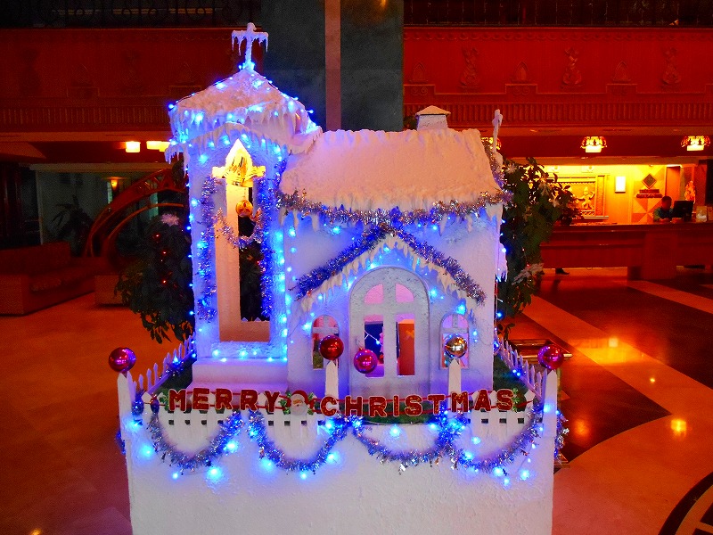クリスマス風の家