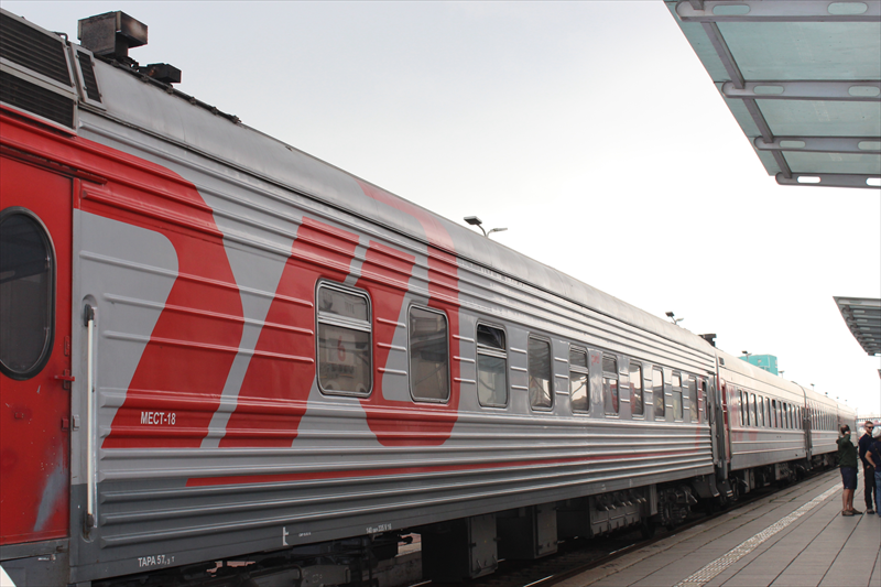 モンゴルからロシアへの列車