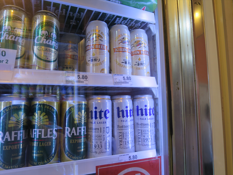 シンガポールで売られるビール